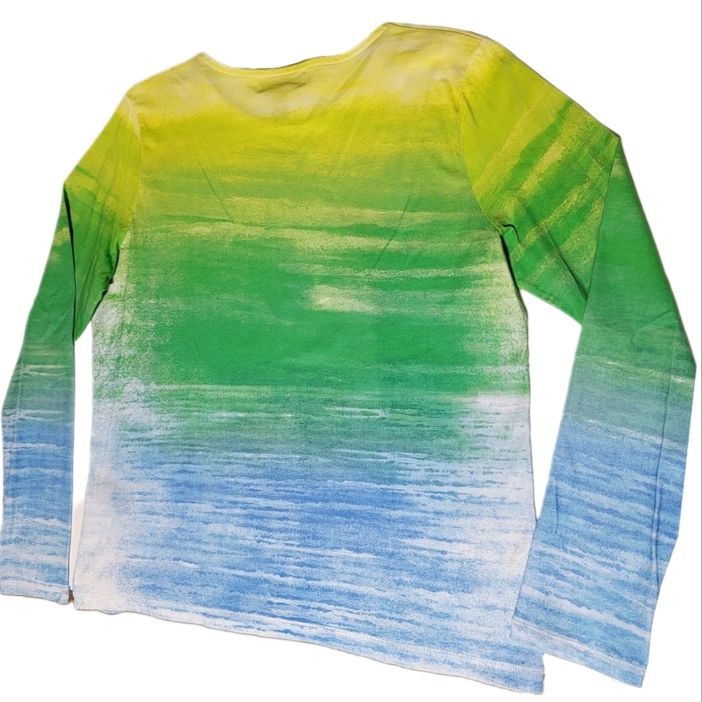 Ralph Lauren L-RL Active Womens Long Sleeve Floral Pullover Top Colorful Size XL - Picture 9 of 14